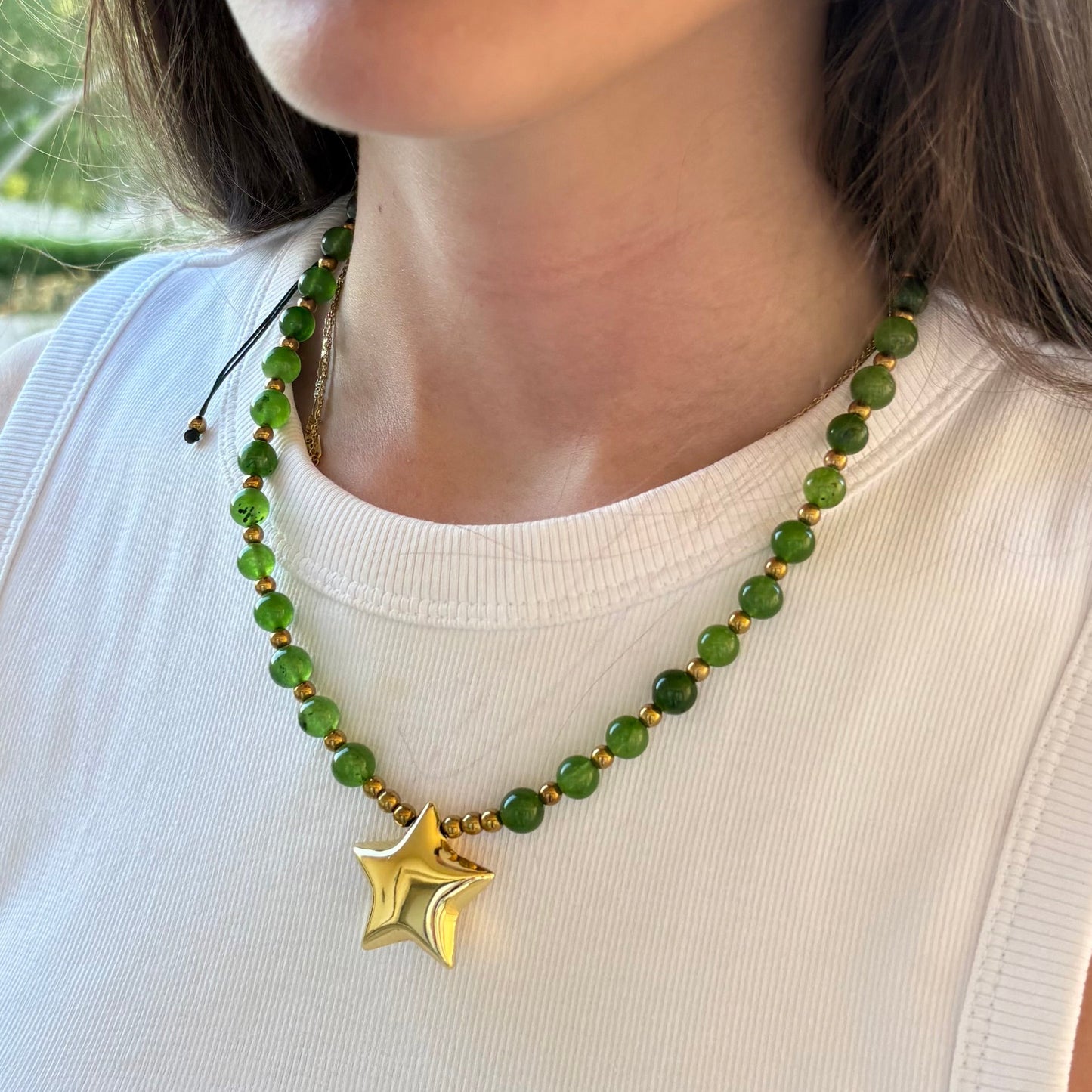 Green Star Necklace
