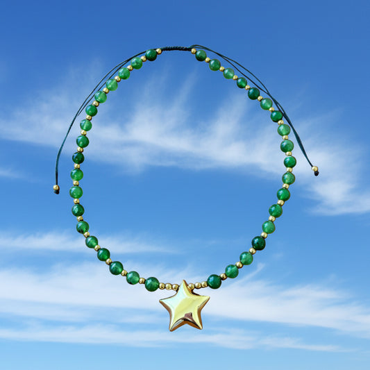 Green Star Necklace